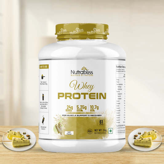 Nutrabliss Whey Protein | Kulfi Flavour | 61 Servings 2 Kg