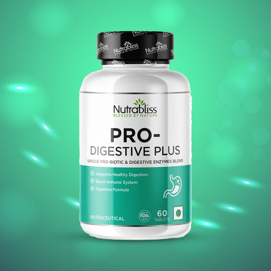Nutrabliss Pro Digestive Plus with digestive enzymes and prebiotics - 60 Tablets