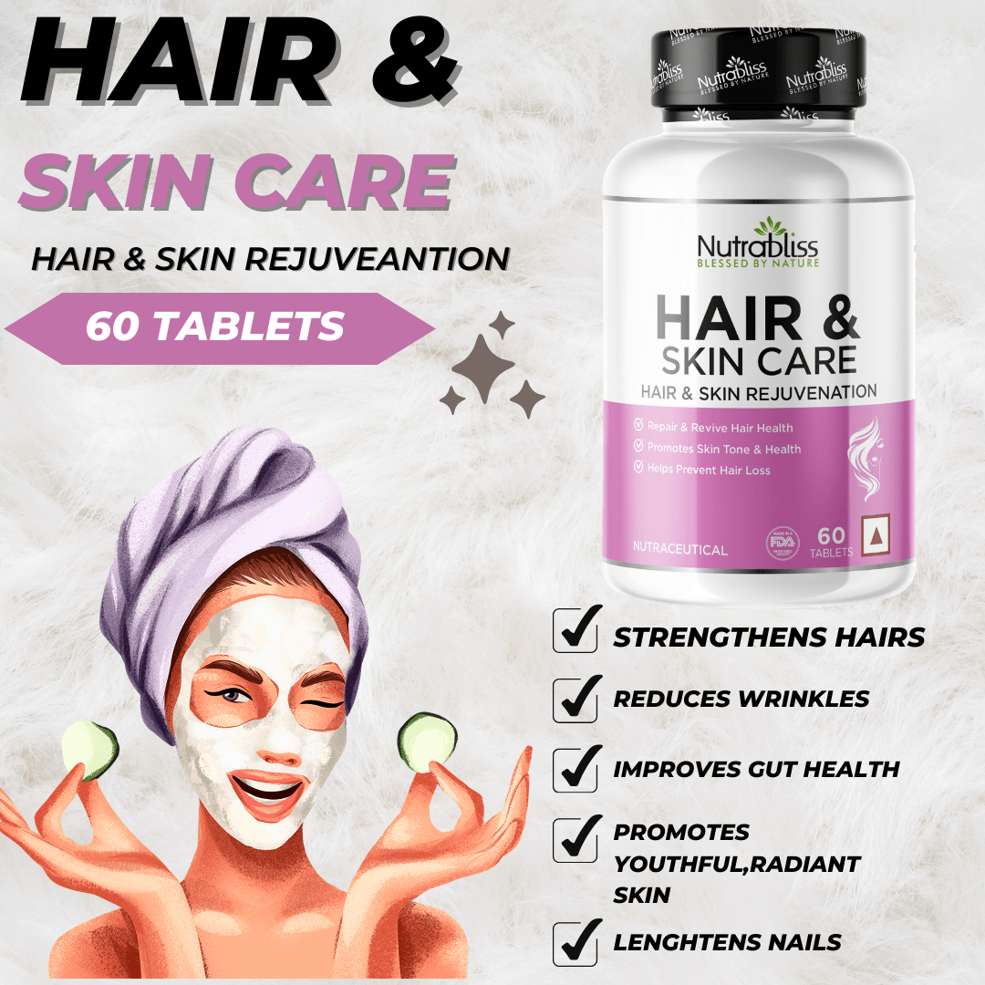 Nutrabliss | Hair & Skin Care with Glutathione 60 tablets in India