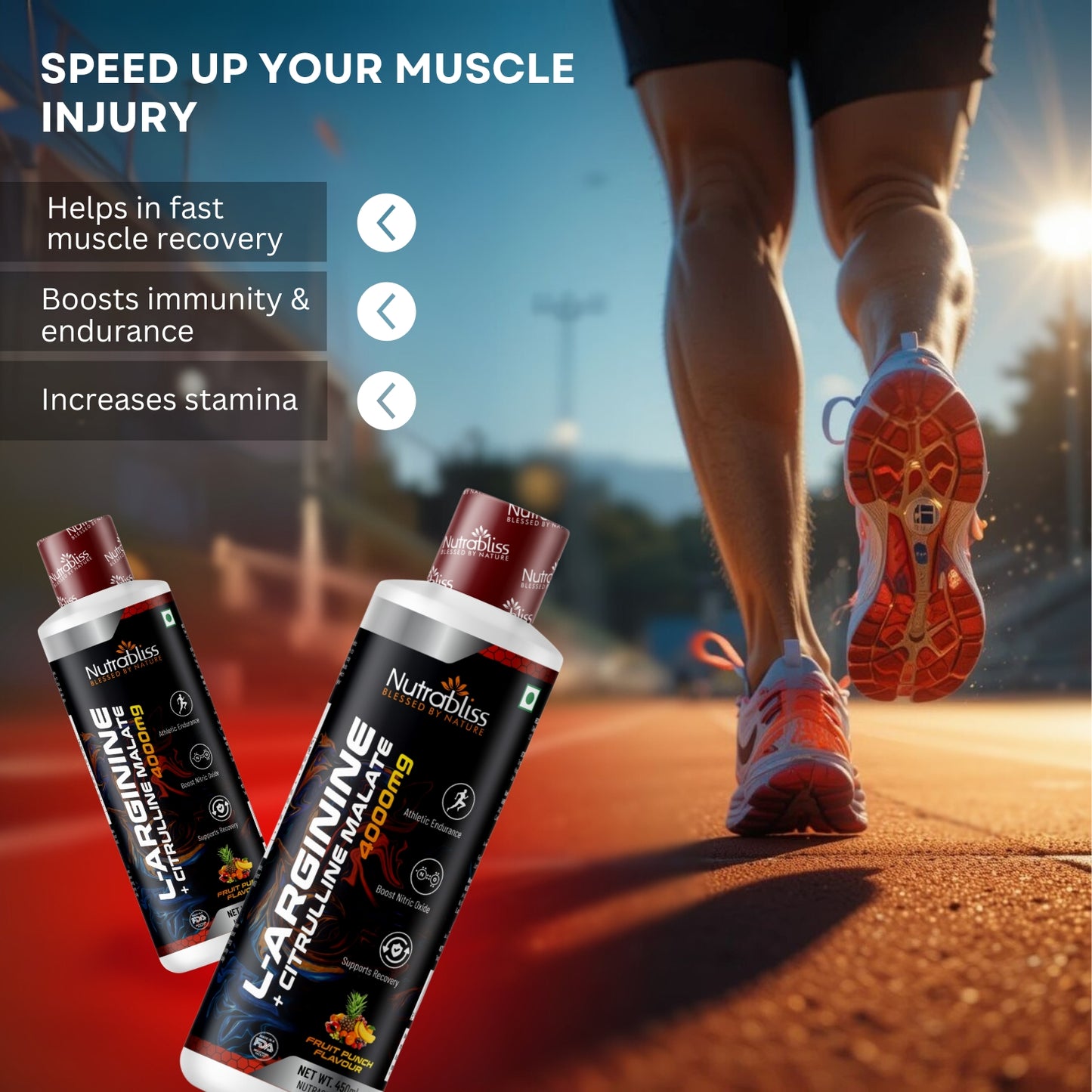 Nutrabliss L Arginine L Citrulline Liquid 4000 mg