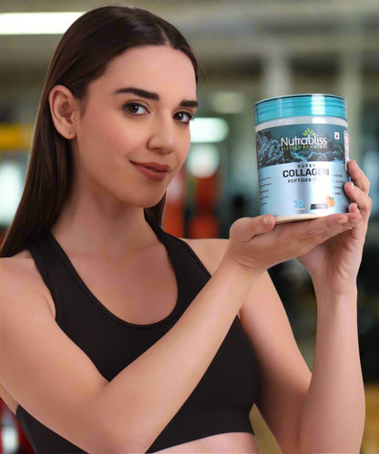 Nutrabliss Super Collagen Peptides Plus Hydrolyzed Marine Collagen with Glutathione, Vitamin E, Biotin powder 360 grams
