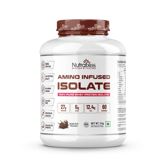 Nutrabliss Amino Infused Isolate Whey added digestive enzymes and Probiotics 2 Kg