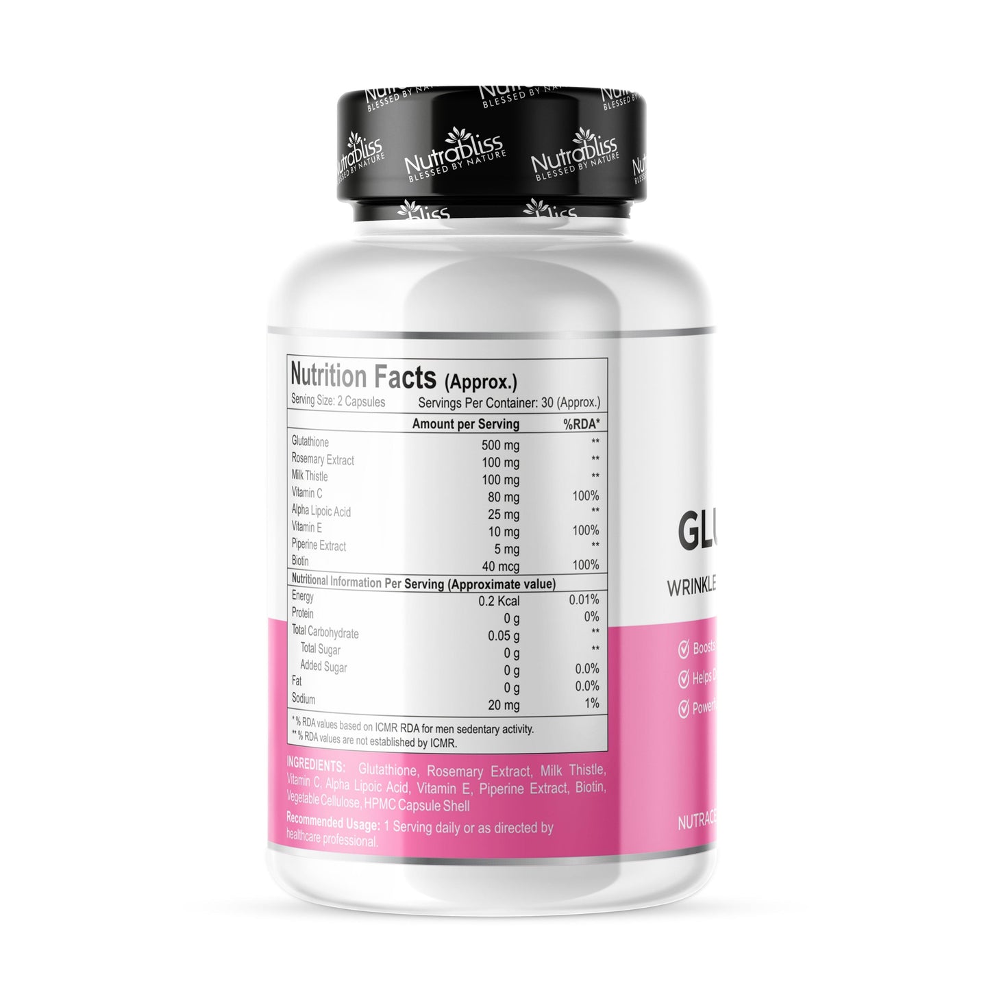 Nutrabliss Glutathione 500 mg Nutrabliss Glutathione 500 mg
