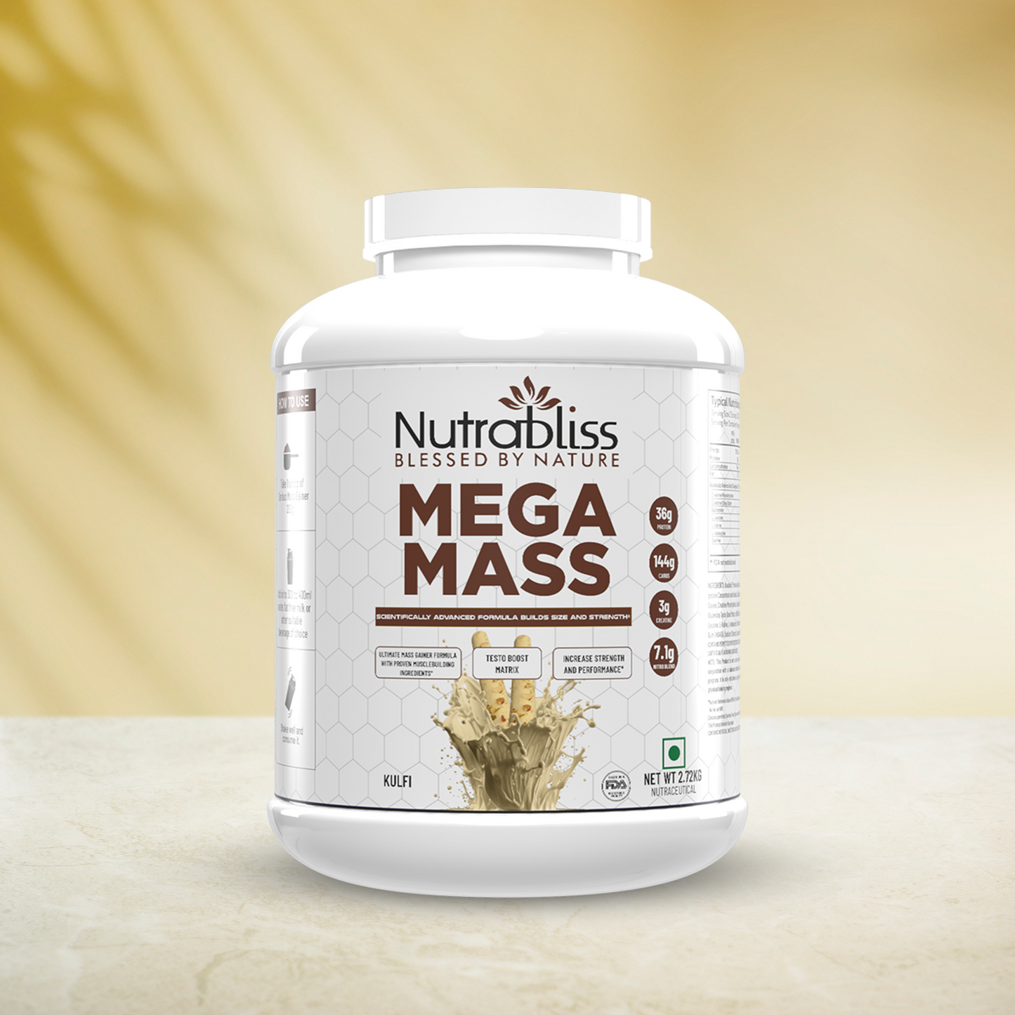 Choco Fudge Mass Gainer – 2.7kg by Nutrabliss