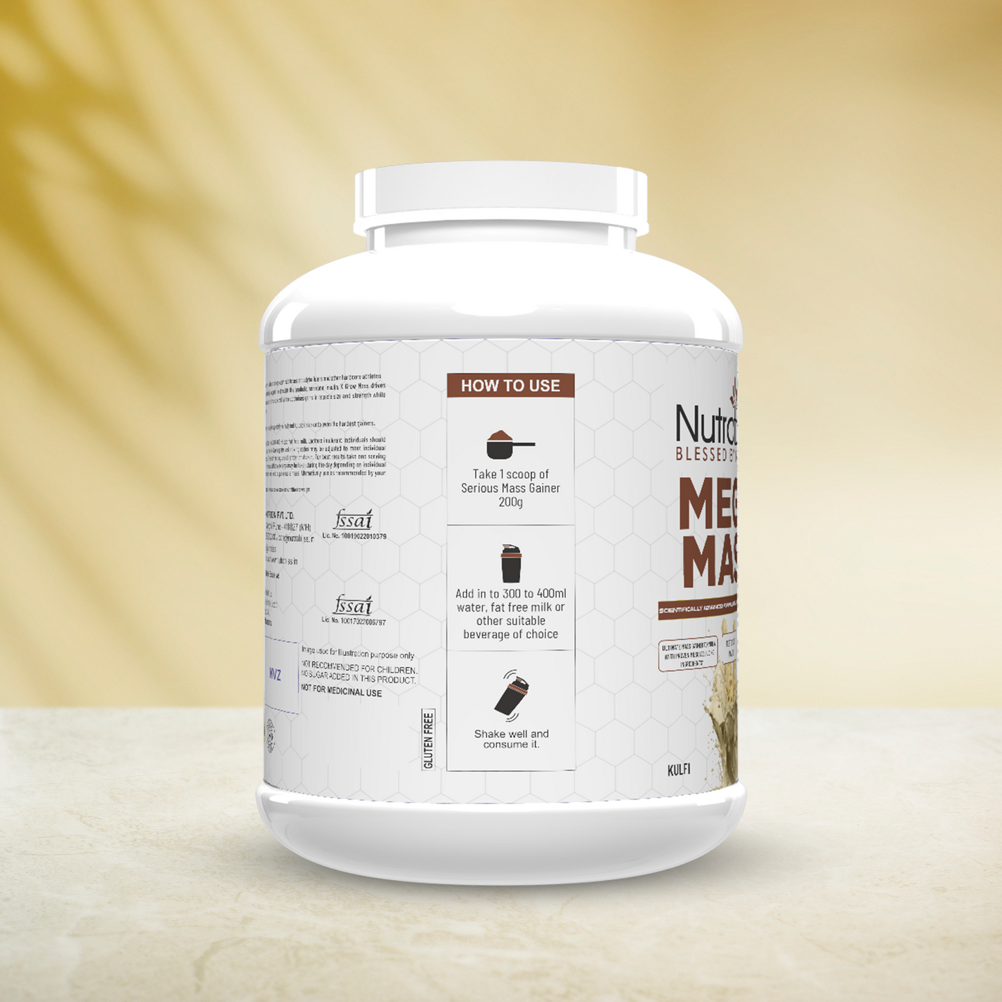 Nutrabliss Mega Mass Gainer – 2.7kg Kulfi Flavor