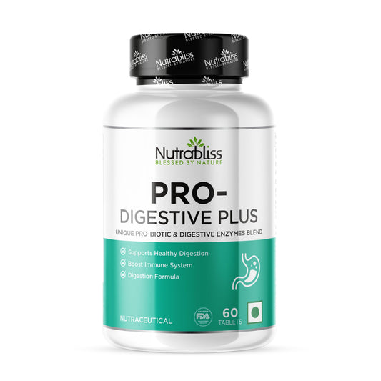 Nutrabliss Pro Digestive Plus digestive enzymes and prebiotics formula 60 tablets