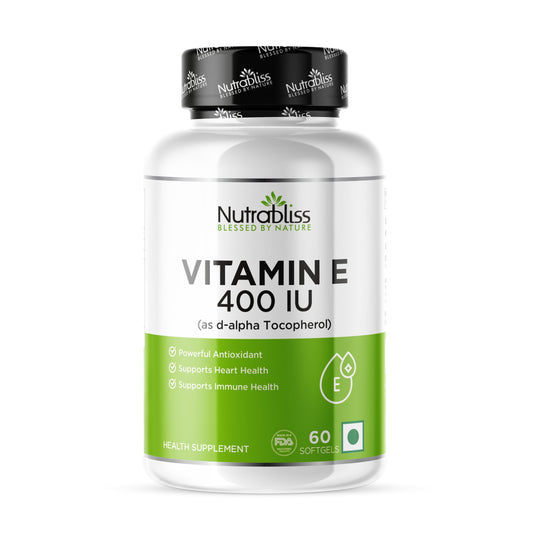 Nutrabliss Vitamin E 400 IU 60 Softgels