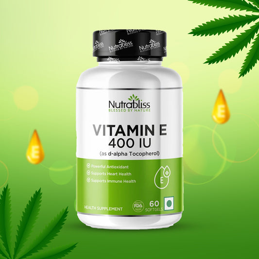 Nutrabliss Vitamin E Capsule 400 IU 60 Softgels