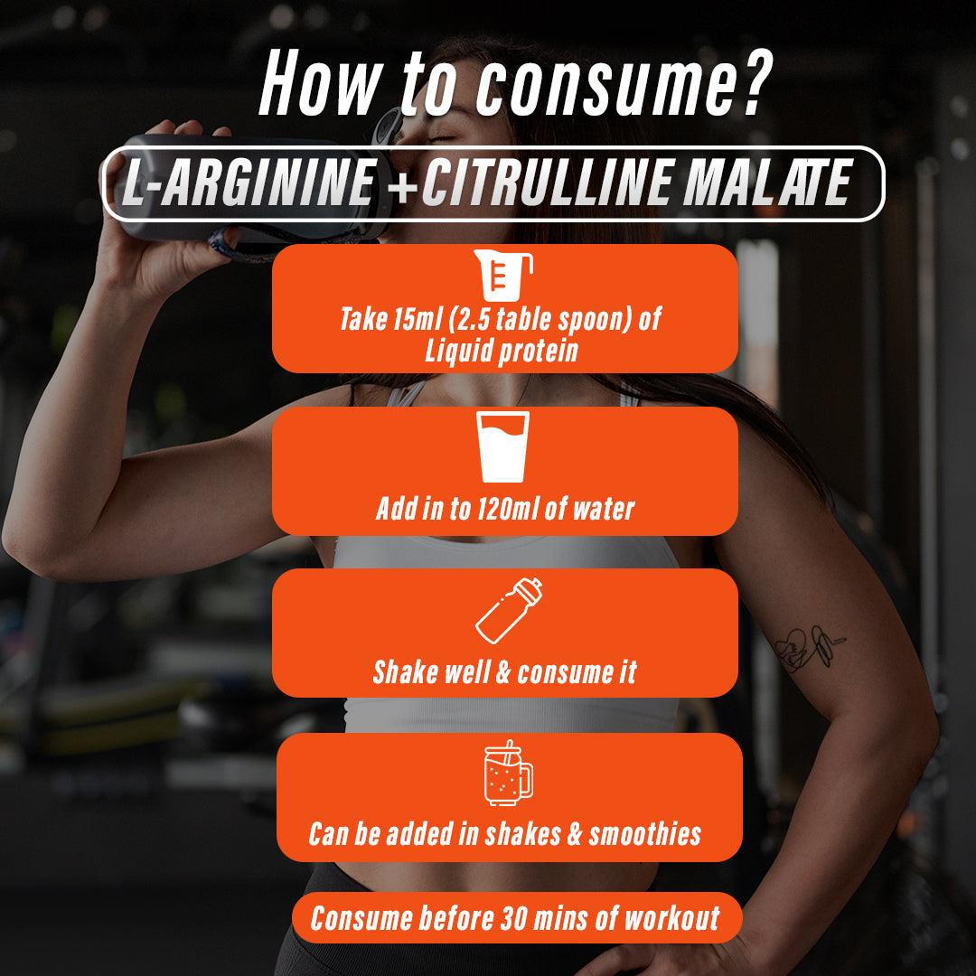 Nutrabliss L Arginine L Citrulline Liquid 4000 mg