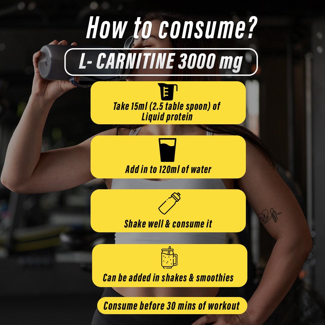 Nutrabliss L Carnitine 3000 mg liquid Orange flavour