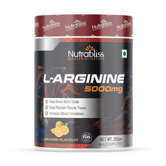 Nutrabliss L Arginine 5000 mg Orange Flavour 
